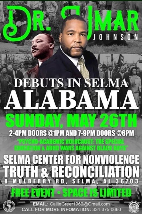 A picture of Dr. Umar Johnson's phamplet.